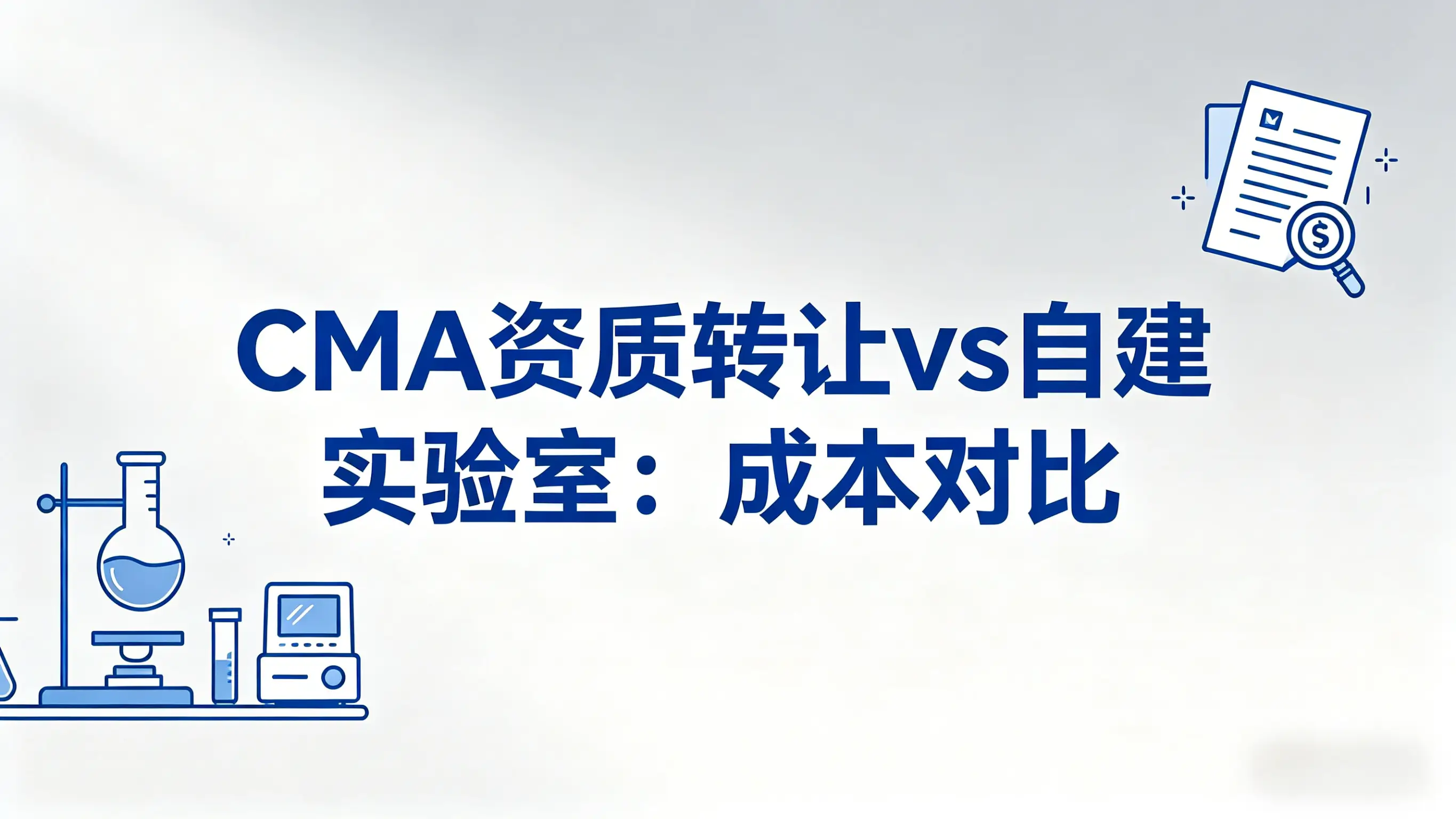 CMA资质转让 vs 自建实验室：成本对比