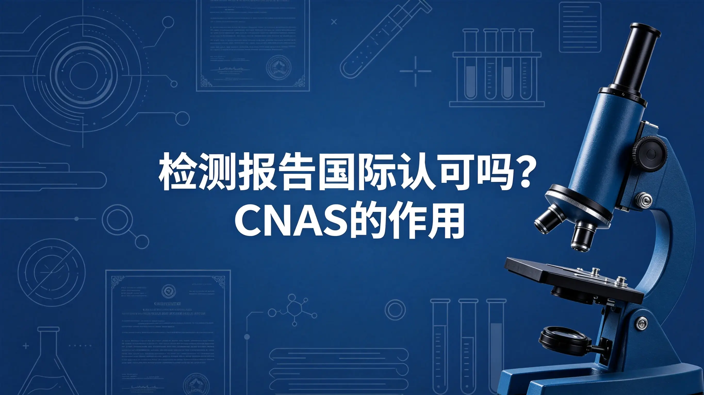 检测报告国际认可吗？CNAS的作用