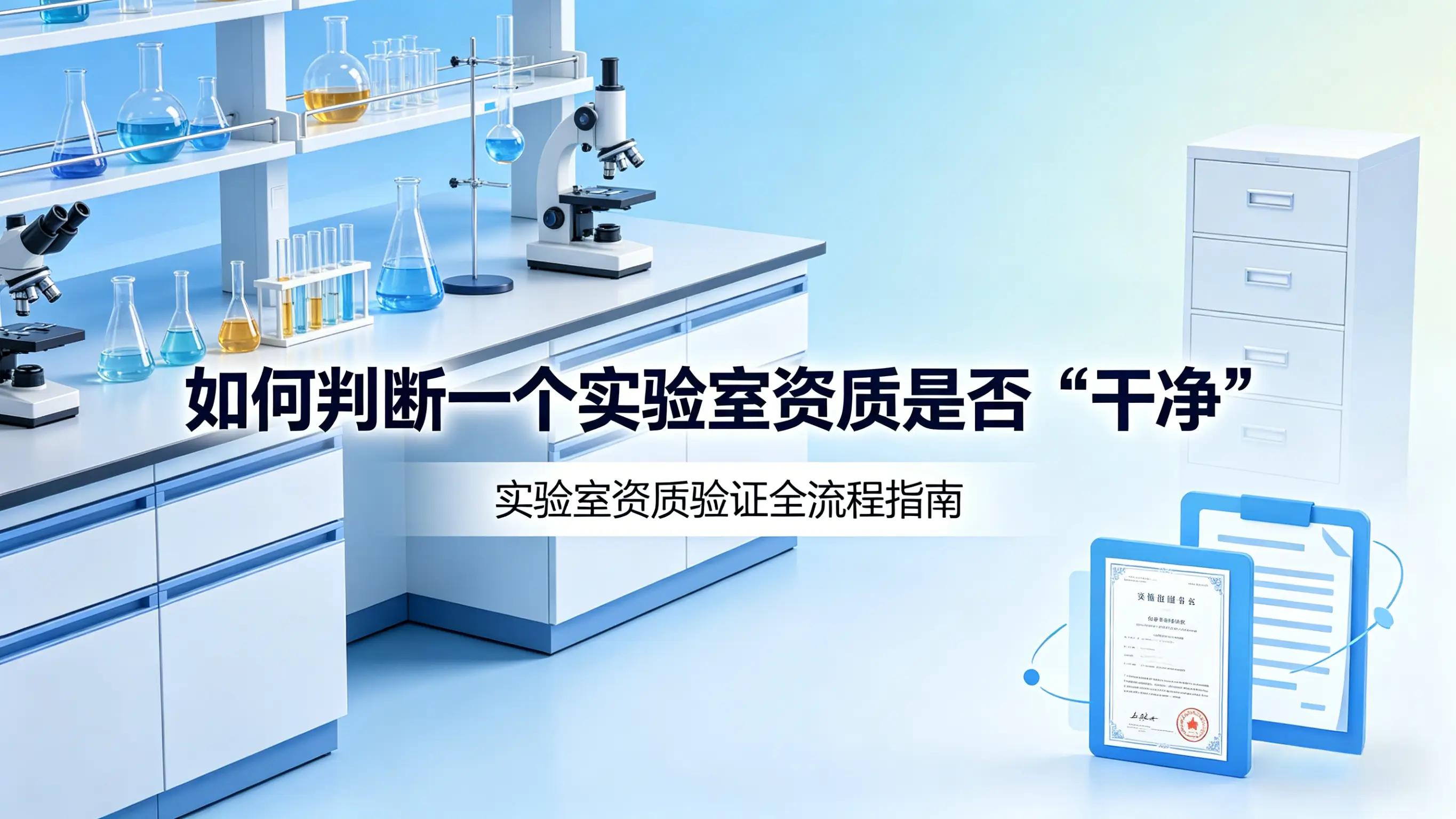 如何判断一个实验室资质是否“干净”